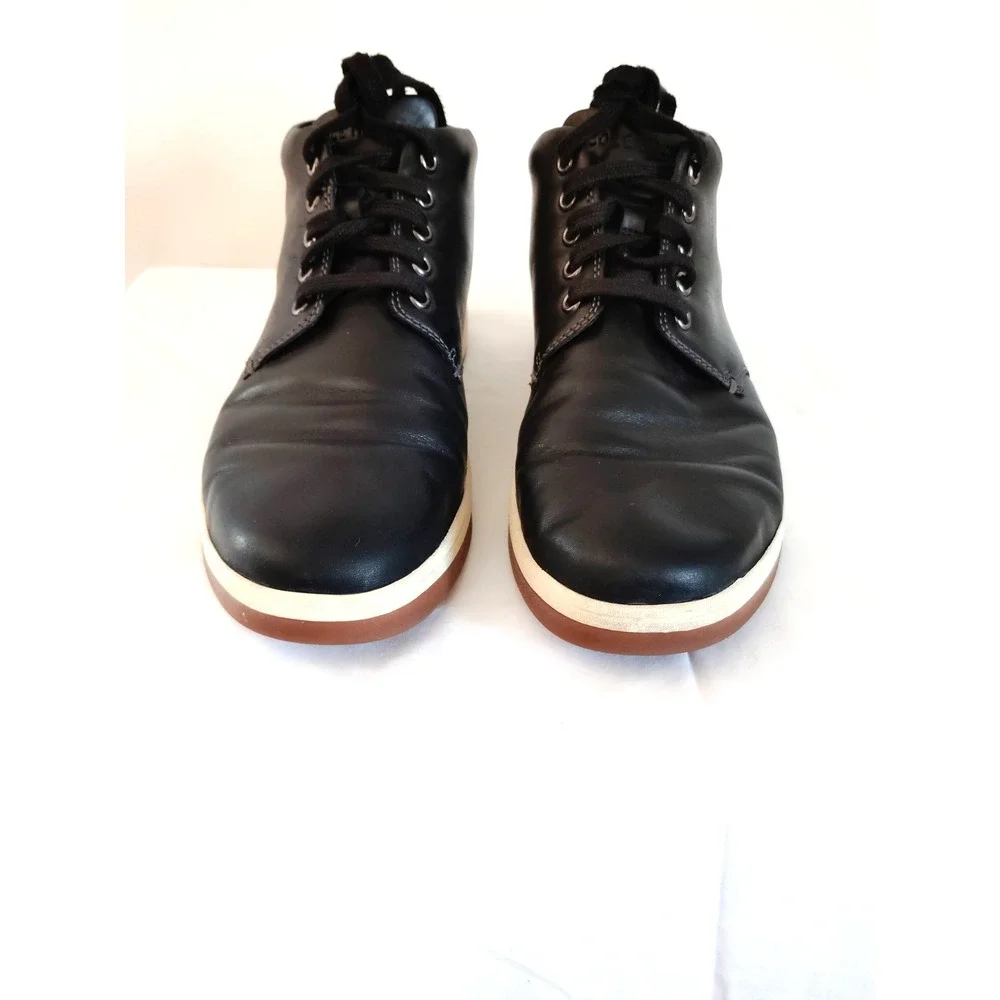 EUC Cole Haan Grand.360 Chukka Boots Black White Sole Men 10.5M Preppy Biker